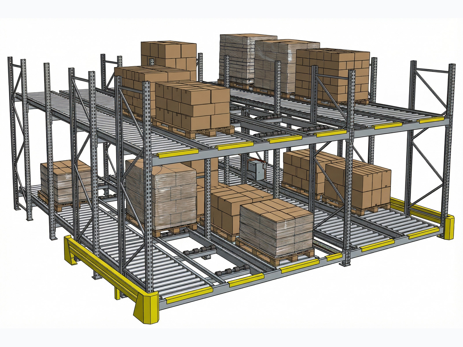 Гравитационные стеллажи