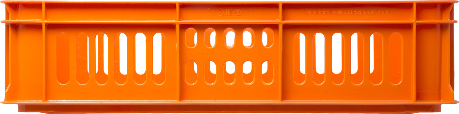 Ящик перфорированный 600x400x150 мороз. (оранжевый)