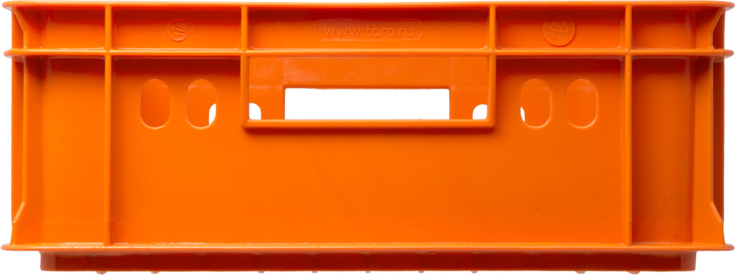 Ящик перфорированный 600x400x150 мороз. (оранжевый)