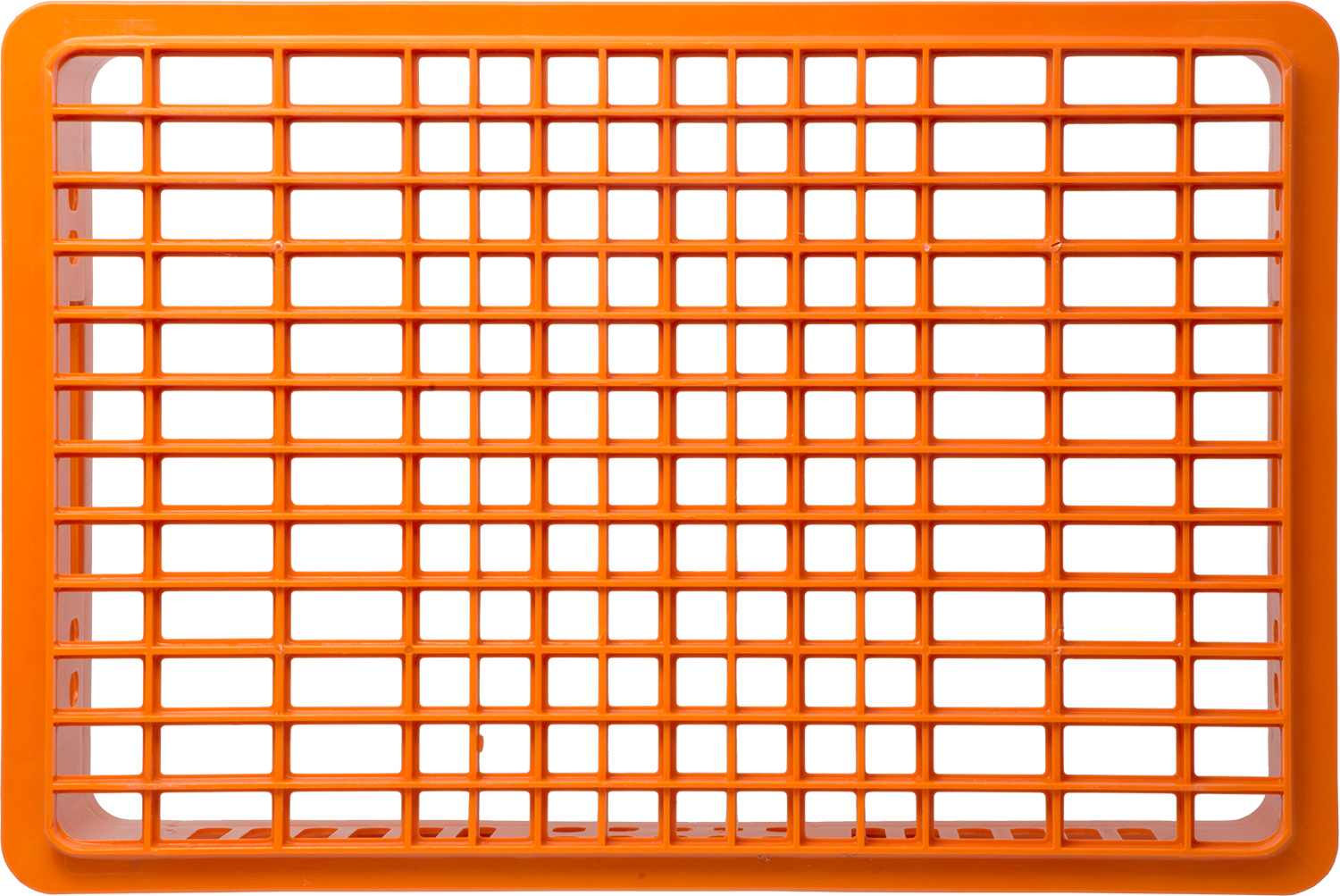 Ящик перфорированный 600x400x150 мороз. (оранжевый)