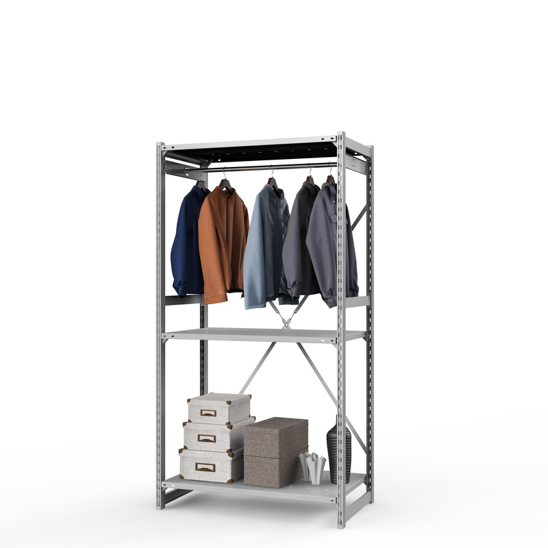 Стеллаж металлический для одежды ТСУ Универсал, 2000х1000х500 мм. полки: метал. перф. 3 шт.