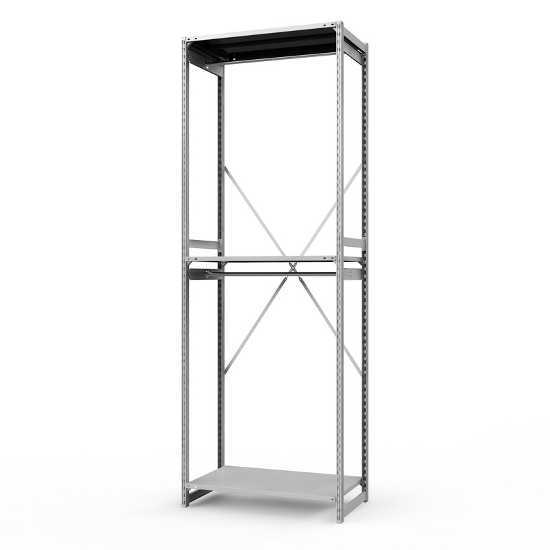 Стеллаж металлический для одежды ТСУ Универсал, 3000х1000х600 мм. полки: метал. усил. 3 шт.