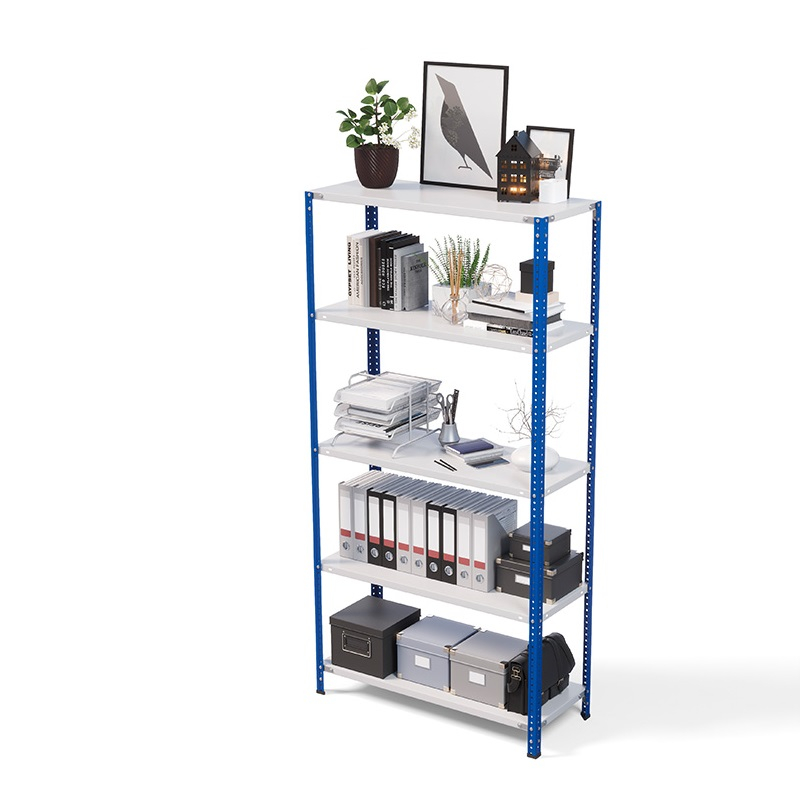 Стеллаж ТС Лайт 2200х1000х400, 5 полок, синие стойки