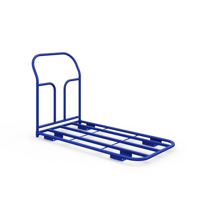 Тележка платформенная каркасная ТК 8 (г/п 300 кг, 1000x700 мм, колеса черная резина 125 мм)