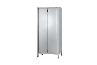 Шкаф кухонный ШЗКп - 1200x500x1800 Profi Ral, двери-купе, полки сплошн. 2 шт., цинк, без к-та замков