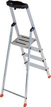 Стремянка с большой полкой, 4 ступени SAFETY