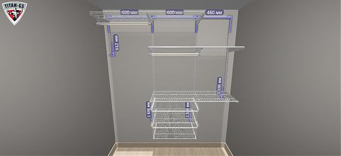 Гардеробная система GS. Гардеробная №10