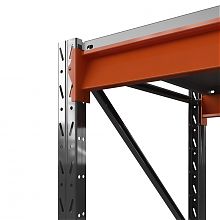 Стеллаж металлический Оптима, 2500x1530x785 мм. Ярусы: 5 шт. метал