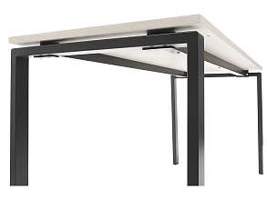 Стол NT 160X70 белое дерево/серый