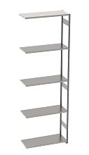 Стеллаж S90 3030х900х600, 5 полок, доп. секция