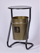 Урна уличная с крышкой, с креплением в асфальт