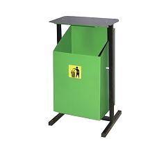 Металлическая урна «Уралочка 2 с крышкой»