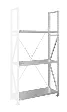 Стеллаж MS U 250x70x80/3 (Нагрузка на полку 300, сплошная) ДС