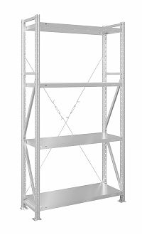 Стеллаж MS U 200x120x30/4 (Нагрузка на полку 280, сплошная)