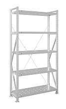 Стеллаж MS U 250x150x80/5 (Нагрузка на полку 150, перфорированная)